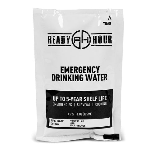 Image of Emergency Water Pouch Case by Ready Hour (64 pouches) - DM