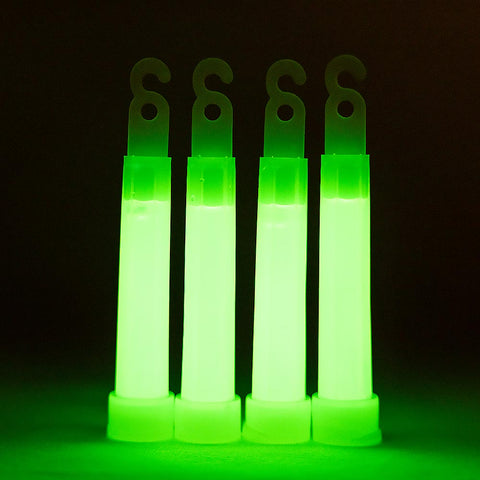 Image of Four Pack 4" Green Light Glow Sticks