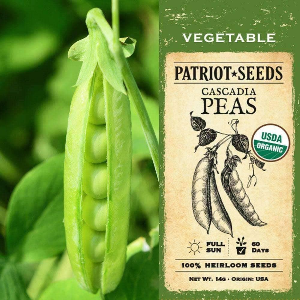 Organic Cascadia Pea Seeds (14g) - My Patriot Supply