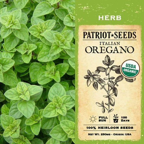 Image of Organic Italian Oregano Herb Seeds (250mg) - My Patriot Supply