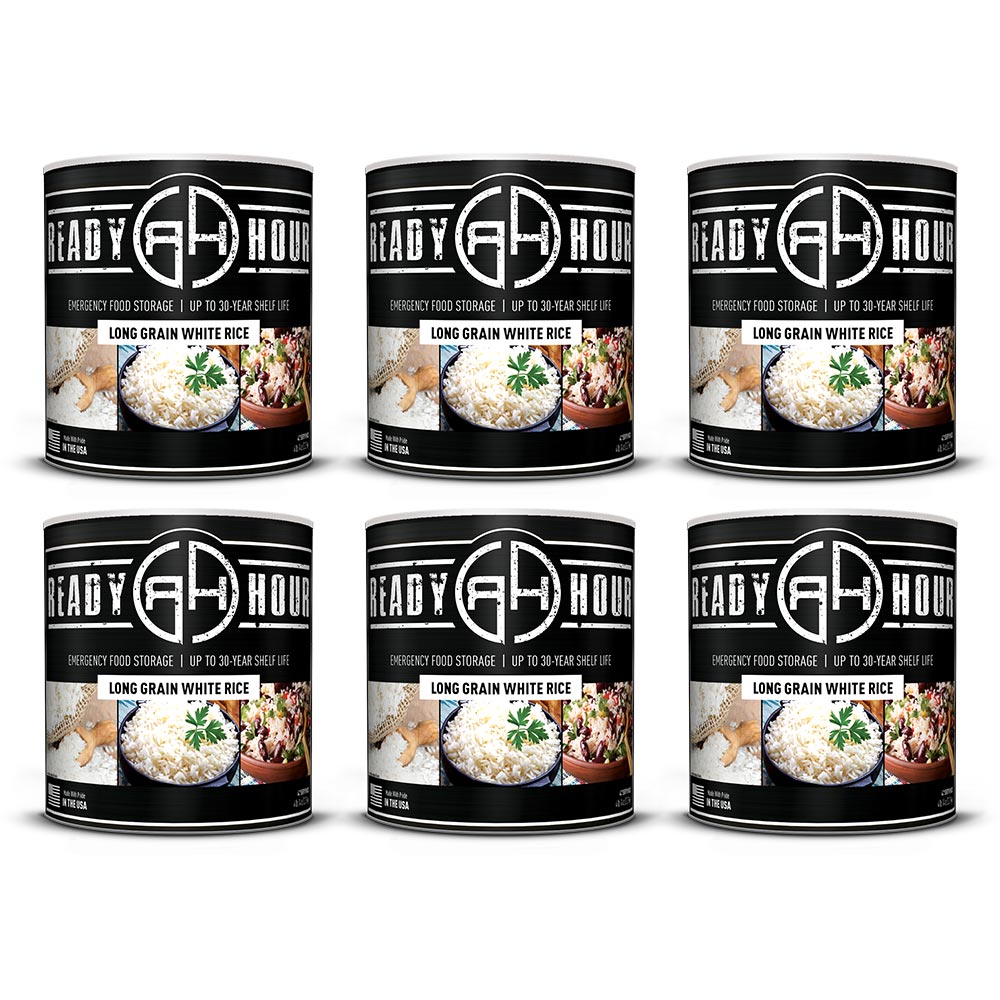 Long Grain White Rice #10 Cans (6-pack)