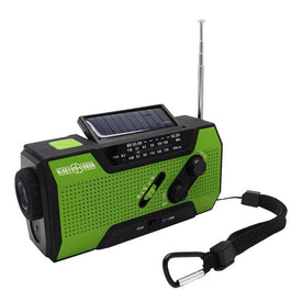 Ready Hour 4-in-1 Emergency Solar Flashlight & AM/FM/Weather Radio w/ Hand Crank - My Patriot Supply