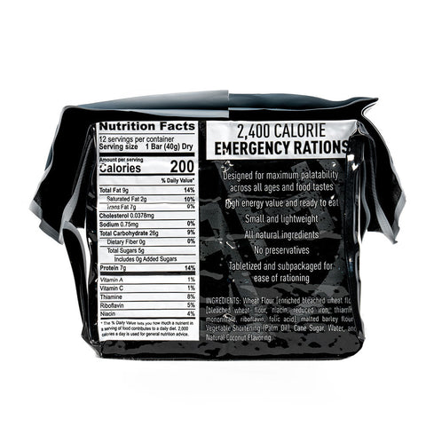 Image of 2,400 Calorie Emergency Ration Bars by Ready Hour - Checkout