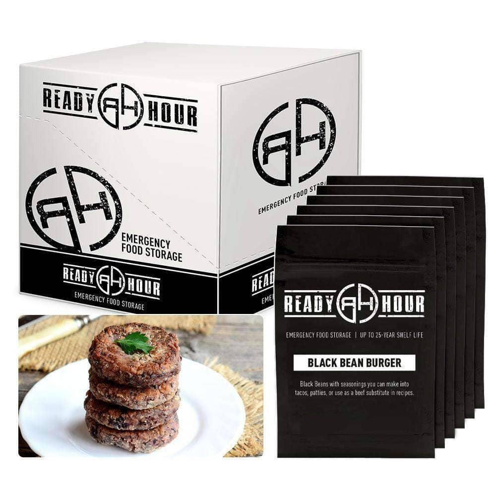 Black Bean Burger Mix Case Pack (36 servings, 6 pk.) - My Patriot Supply