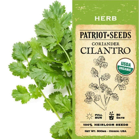 Image of Organic Coriander-Cilantro Herb Seeds (500mg) - My Patriot Supply